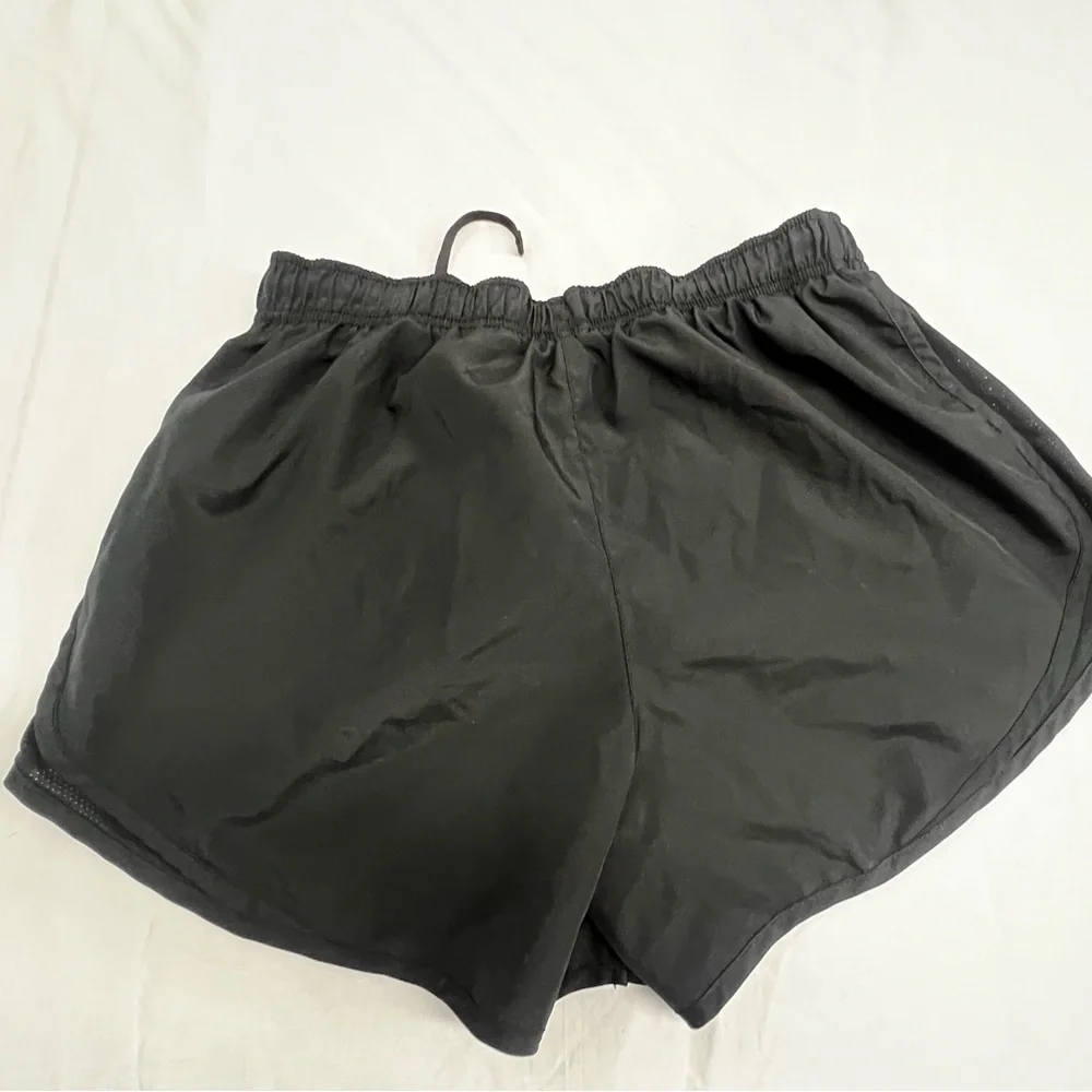 Nike Black and Pink Athletic Shorts Lot Womans Medium 1-floral 1-black